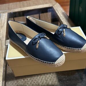 Michael Kors Nori Navy Espadrille Flats